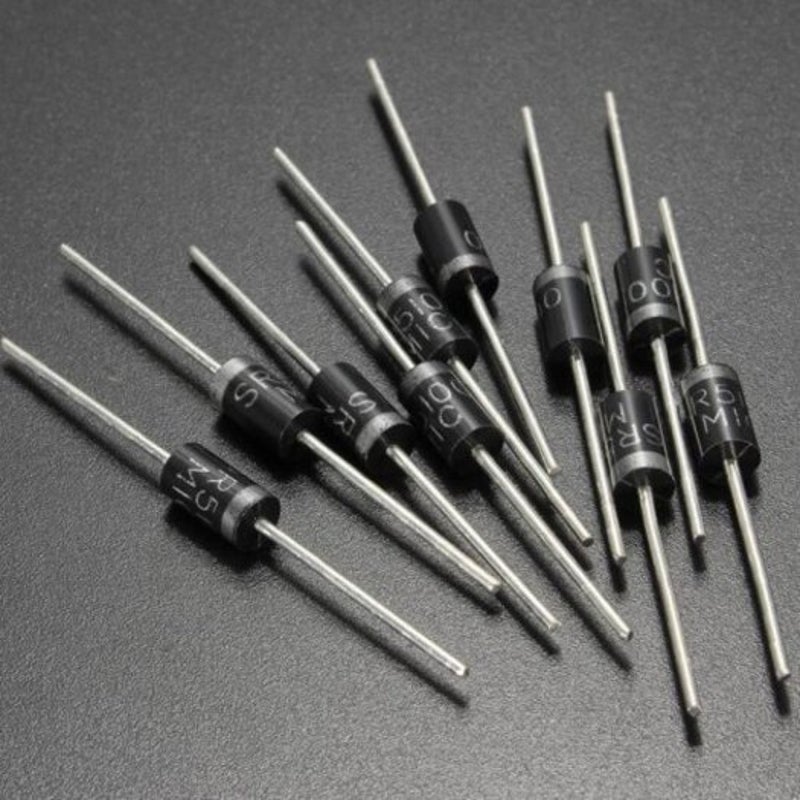Sb5100 100V 5A Schottky Barrier Diode Electronic Semiconductor Device For Diy Solar Cell Panel Junction Box Diodes 10Pcs