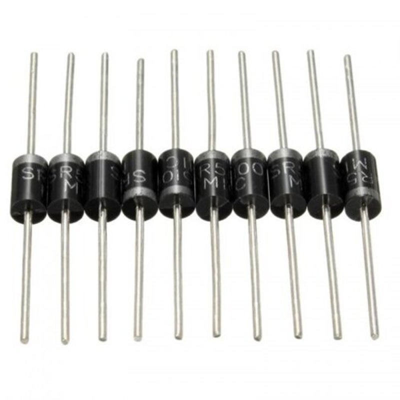 Sb5100 100V 5A Schottky Barrier Diode Electronic Semiconductor Device For Diy Solar Cell Panel Junction Box Diodes 10Pcs