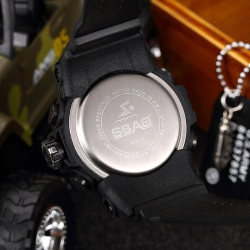 Veile Studios Sbao Men Outdoors Waterproof Electronic Watch Gold
