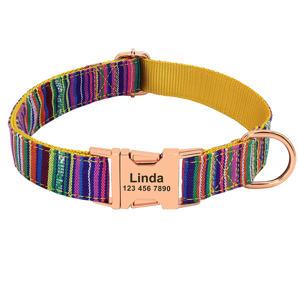 Custom Printed Dog Collars Small Large Dogs