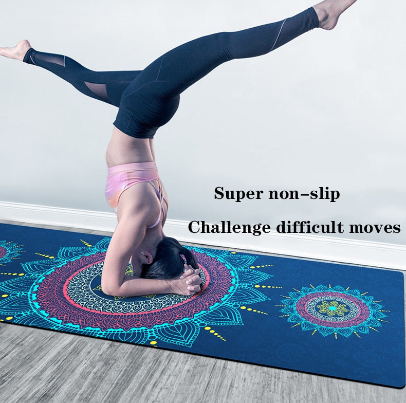 Non Slip Tpe Suede Yoga Mat Eco-Friendly Carpet For Pilates Exercise Pad