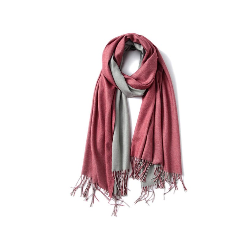Scarf Female Double Sided Pure Color Warm Shawl Autumn And Winter 12