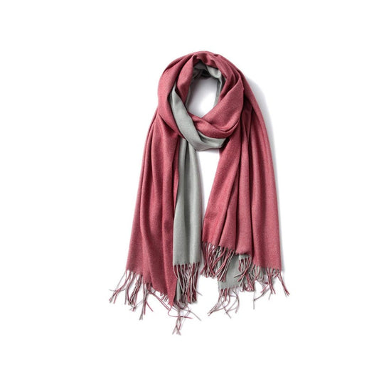 Scarf Female Double Sided Pure Color Warm Shawl Autumn And Winter 12
