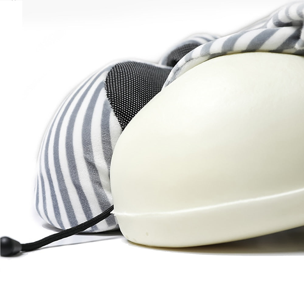 Soft Travel Pillow U Shaped Healthcare Memory Foam Neck Cervical Airplane Cushion