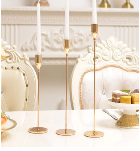 1 Sets of 1 Sets Of Minimalist Candle Holders Modern Simple Decor