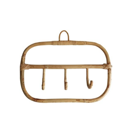 Rattan Wall Hooks Storage Organisation