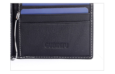Veile Studios Women's Men Slim Leather Billfold Multifunction Wallet Money Clip