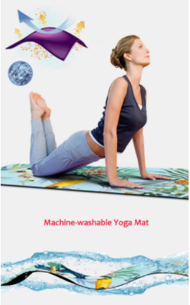 Starry Night Suede Yoga Mat Non Slip Pilates Gym Fitness Exercise