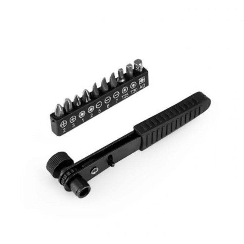 Screwdriver Socket Wrench Kit Black