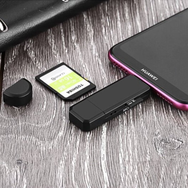 Sd / Micro Card Reader Usb Adapter And 2.0 Portable Memory For Sdxc Sdhc Black