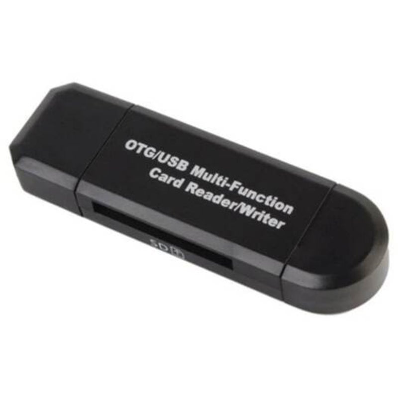 Sd / Micro Card Reader Usb Adapter For Sdxc Sdhc Black