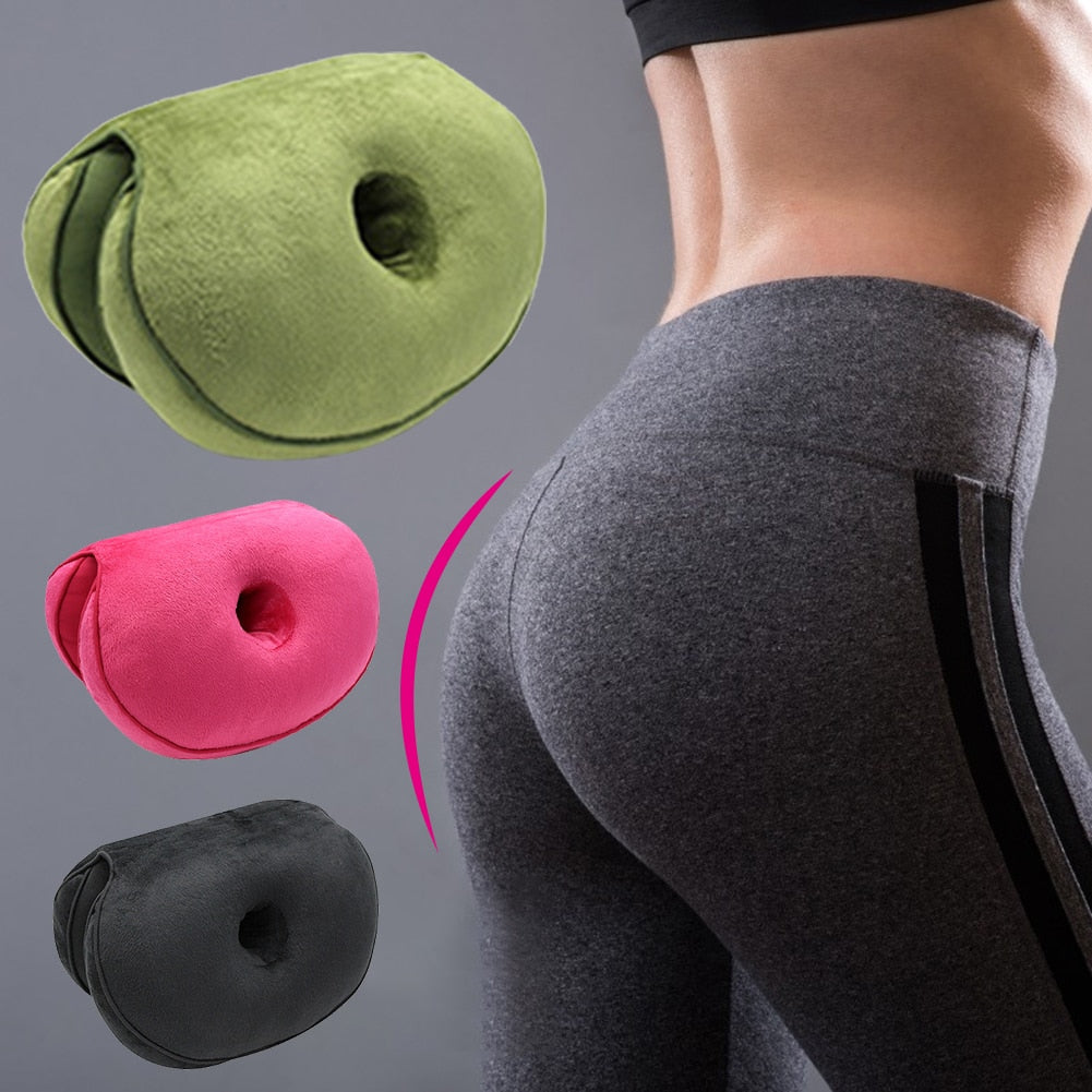 Dual Comfort Memory Foam Orthopedic Posture Correcting Pelvis Hip Lift Sitting Seat Cushion
