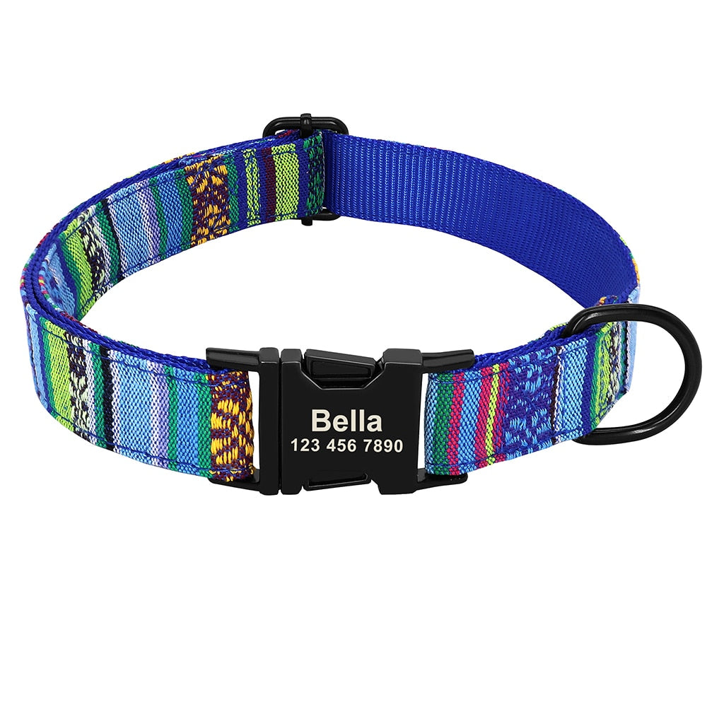 Custom Printed Dog Collars Small Large Dogs