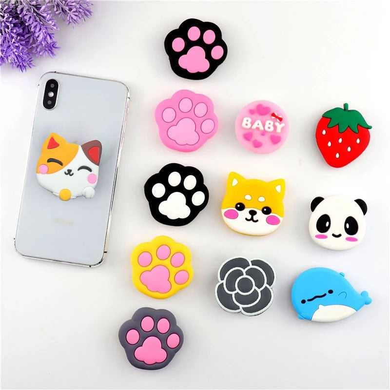 Cartoon Pop Socket Cute Animal Stand Mobile Phone Holder Expanding Grip