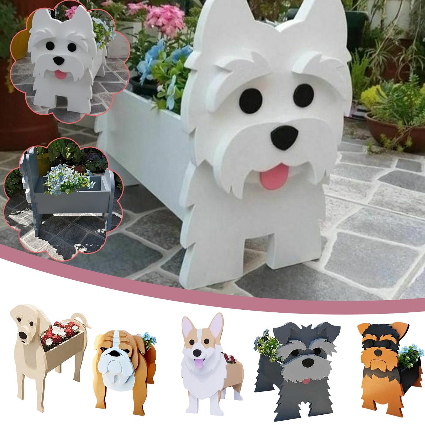 Cute Novelty Animal Diy Flower Pots Garden Home Patio Decor