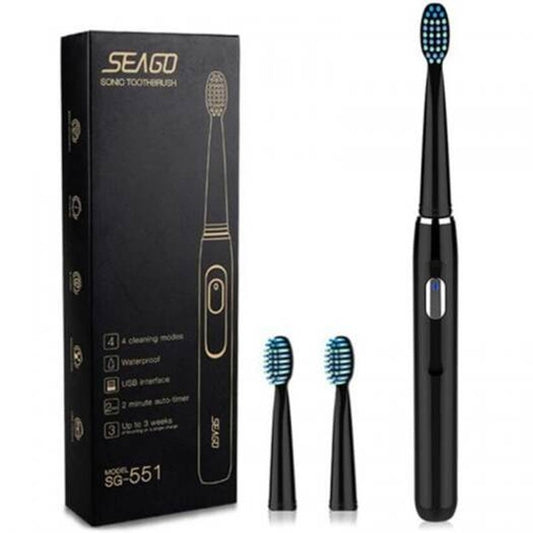 Sg 551 Usb Rechargeable Sonic Electric Toothbrush Black