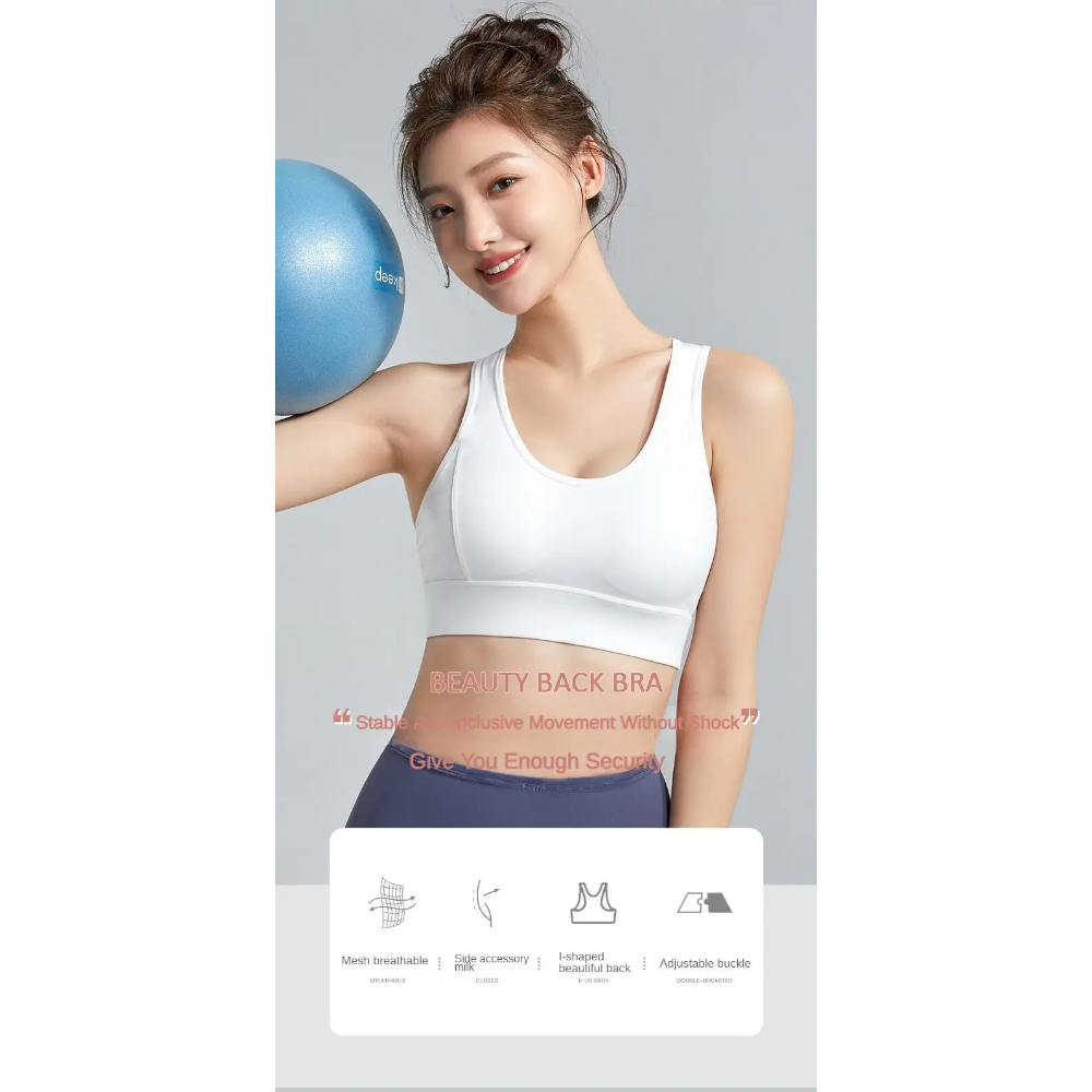Seamless Sports Push Up Gym Vest Fitness Running Crop Tops Padded Yoga Bra