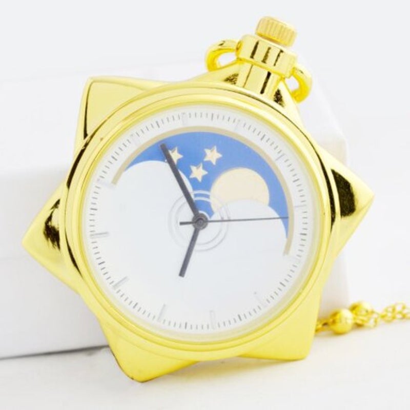 Seasonal 3152332 Pentagram Style Pocket Watch Gold