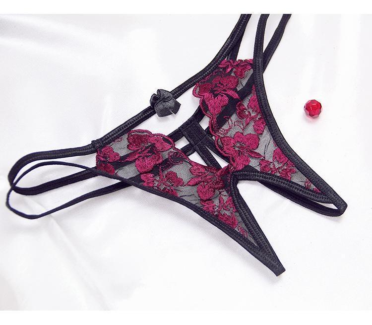 Seductive Lingerie Set Red Black Women