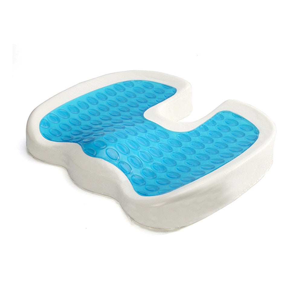 U Shape Seat Cushion With Removable Cover Cooling Gel Memory Foam Non Slip Ergonomic