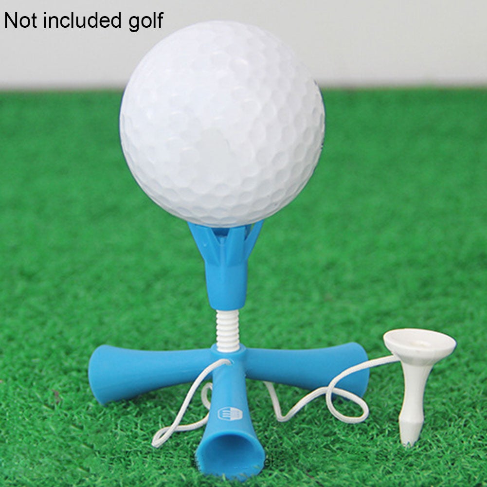 Self Standing Practice Training Golf Tee Ball Holder Anti Flying Tripod Accessories Height Easy Outdoor