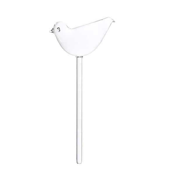 Self Watering Glass Bird Garden Decoration