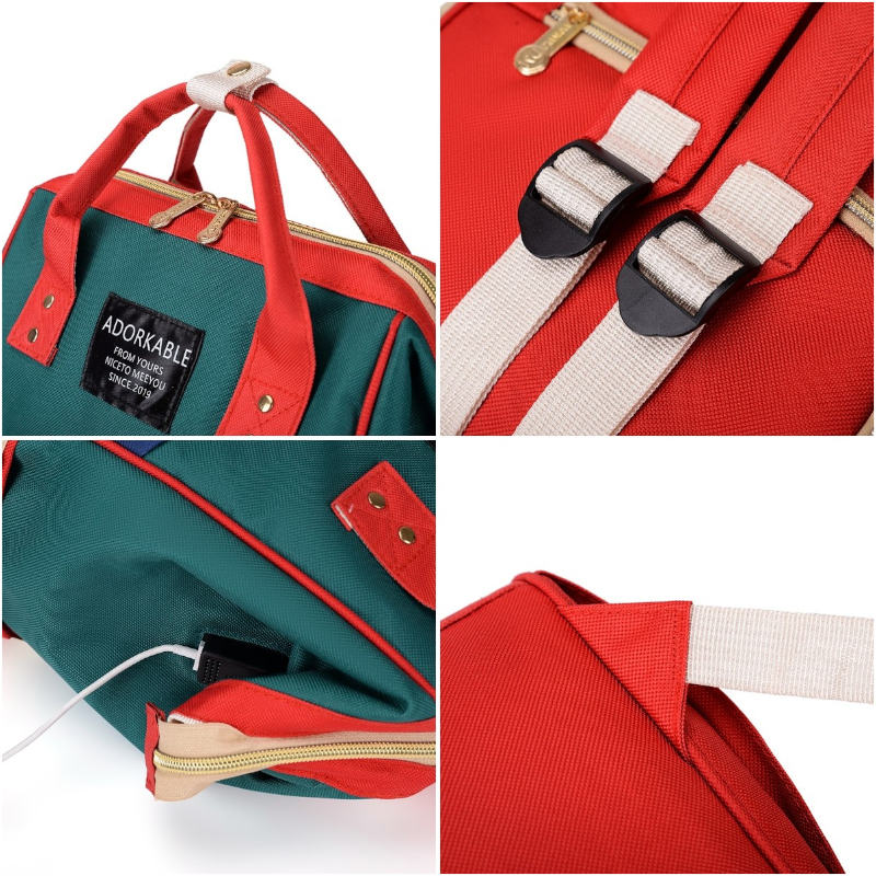 Separate Dry Wet Multi Functional Nappy Bag