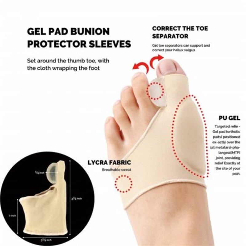 Set Of 9 Pieces Bunions Treatment Silicone Toe Separators Straightener