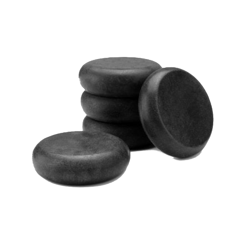 Set Of 10 Black Hot Massage Stones Natural Basalt Rock Massaging Accessories