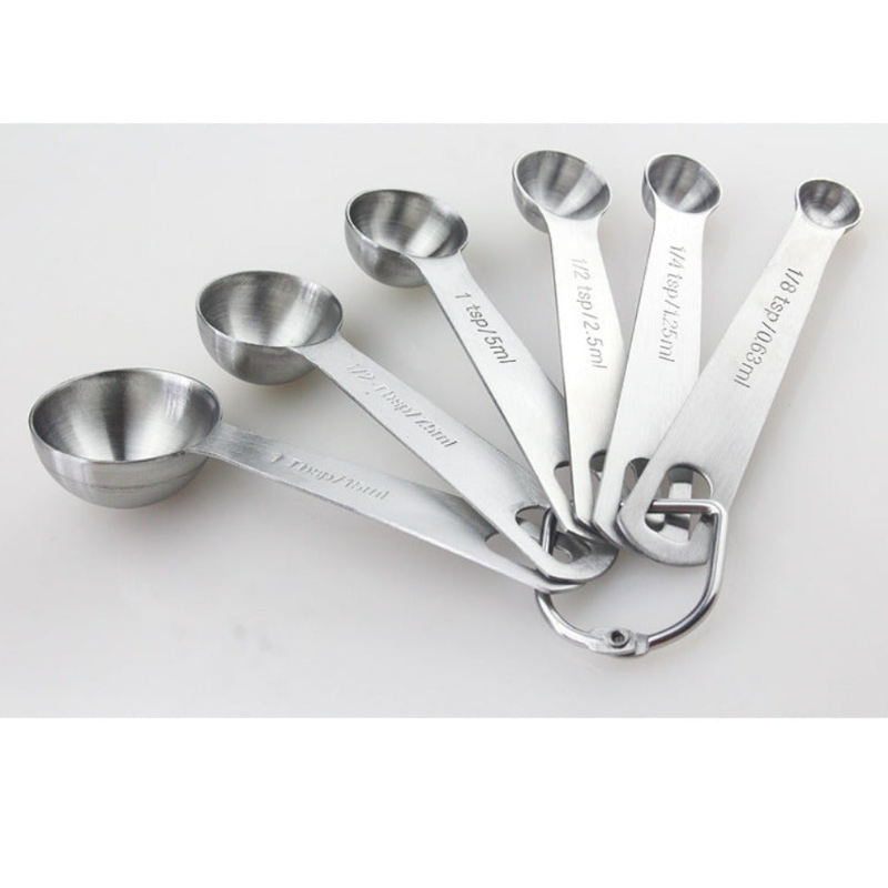 Set Of Stainless Steel Measuring Spoons Kitchen Tools