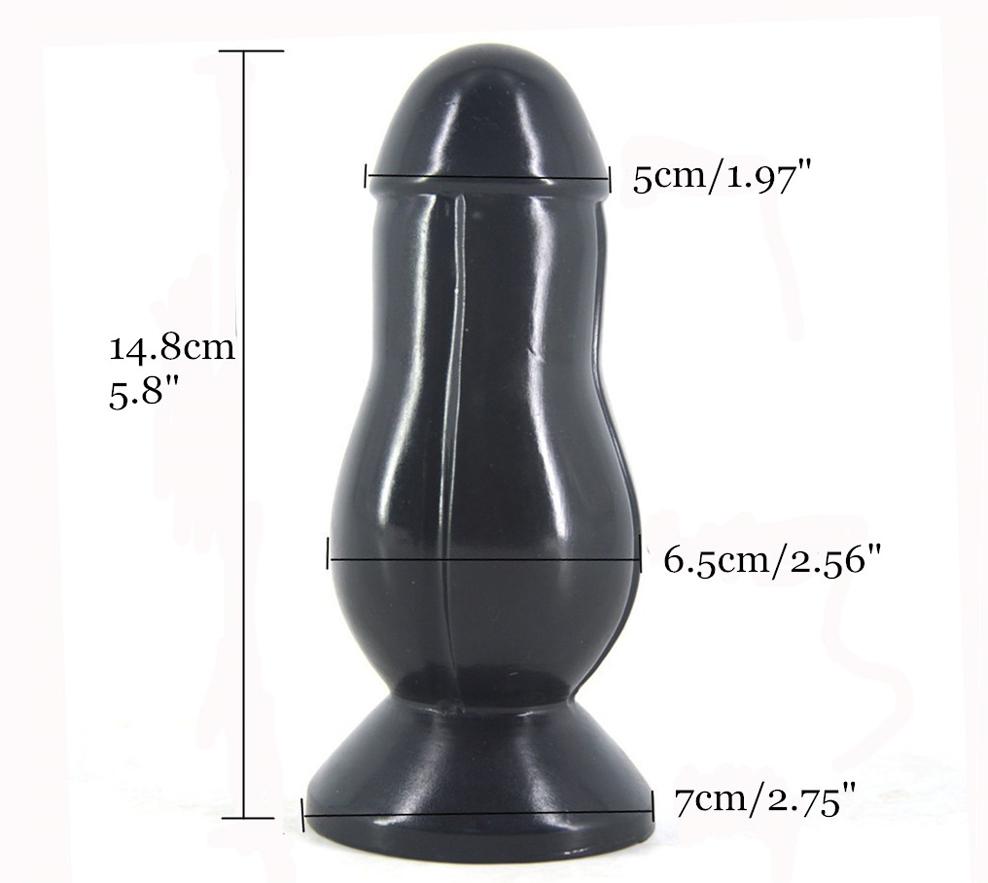 Silicone Anal Butt Plug Huge Dildo Suction Cup Bdsm Fetish