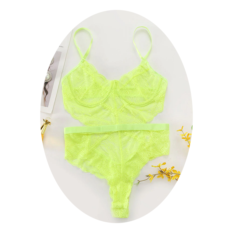 Sexy Lace Sheer Floral Backless Bodysuit Open Crotch Teddy Lingerie Women