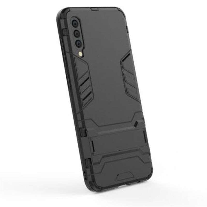 Shockproof Solid Hard With Stand Back Cover Case For Samsung Galaxy A50 Black