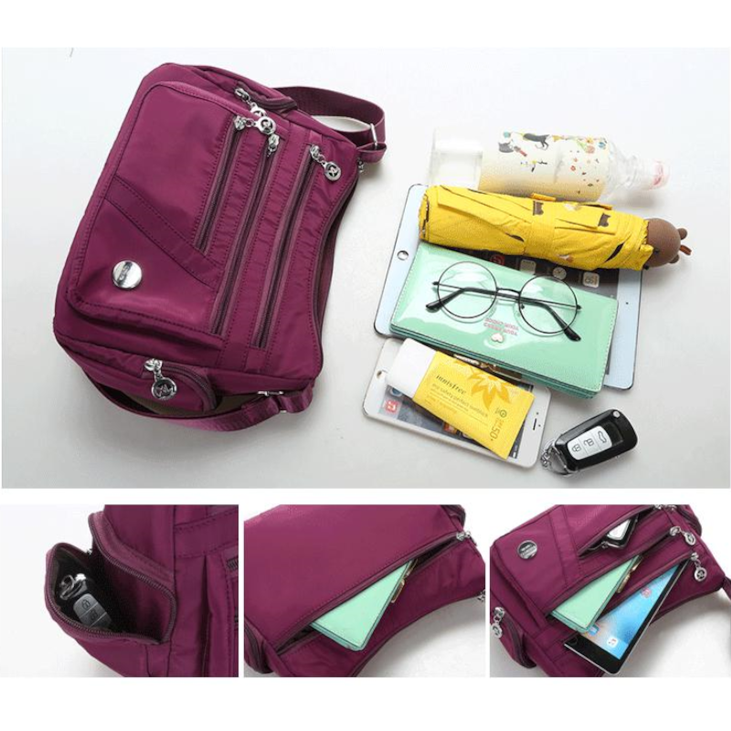 Shoulder Messenger Bag Women Crossbody Purse Nylon Waterproof Travel