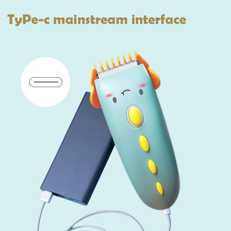 Silent Kids Hair Trimmers Quiet Baby Clippers Chargeable Waterproof Professional Cordless Cutting Machine For Babies