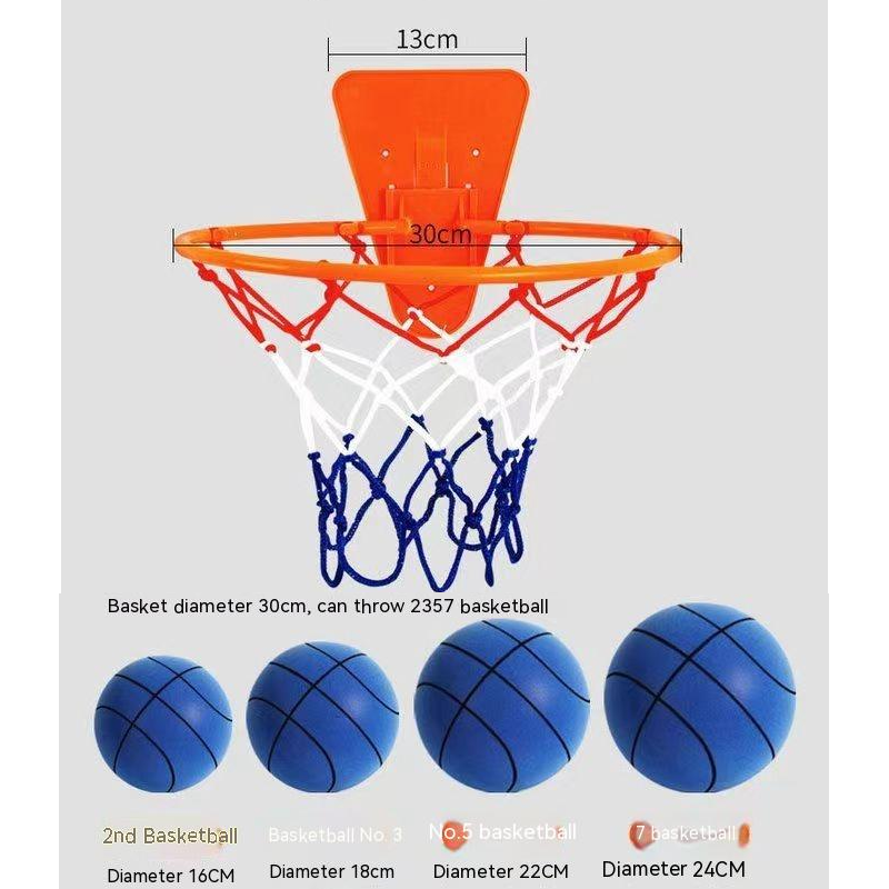 Silent High Density Foam Sports Ball Indoor Mute Basketball Soft Elastic Children Toy Games