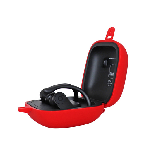 Silicone Headset Cover Wireless Storage Pack For Powerbeats Pro Red
