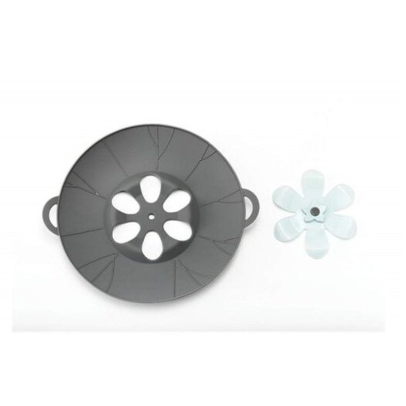 Silicone Lid Spill Stopper Cover For Pot Pan Kitchen Accessories Cooking Tools Gray