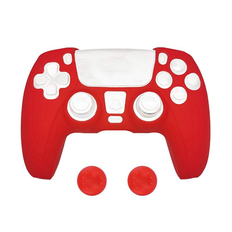 Game Controllers Silicone Protective Case For Sony Playstation 5 Ps5 Dual Sense Red