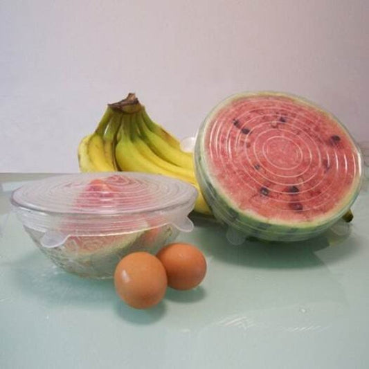 Silicone Stretch Lids 6Pcs / Pack Transparent