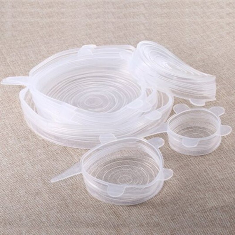 Silicone Stretch Lids 6Pcs / Pack Transparent