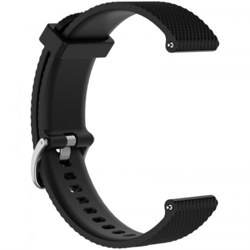 Silicone Texture Strap For Samsung Galaxy Watch 46Mm Version Black