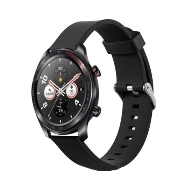 Silicone Watch Band Wrist Strap For Huawei Gt / 2 Pro Honor Magic Black