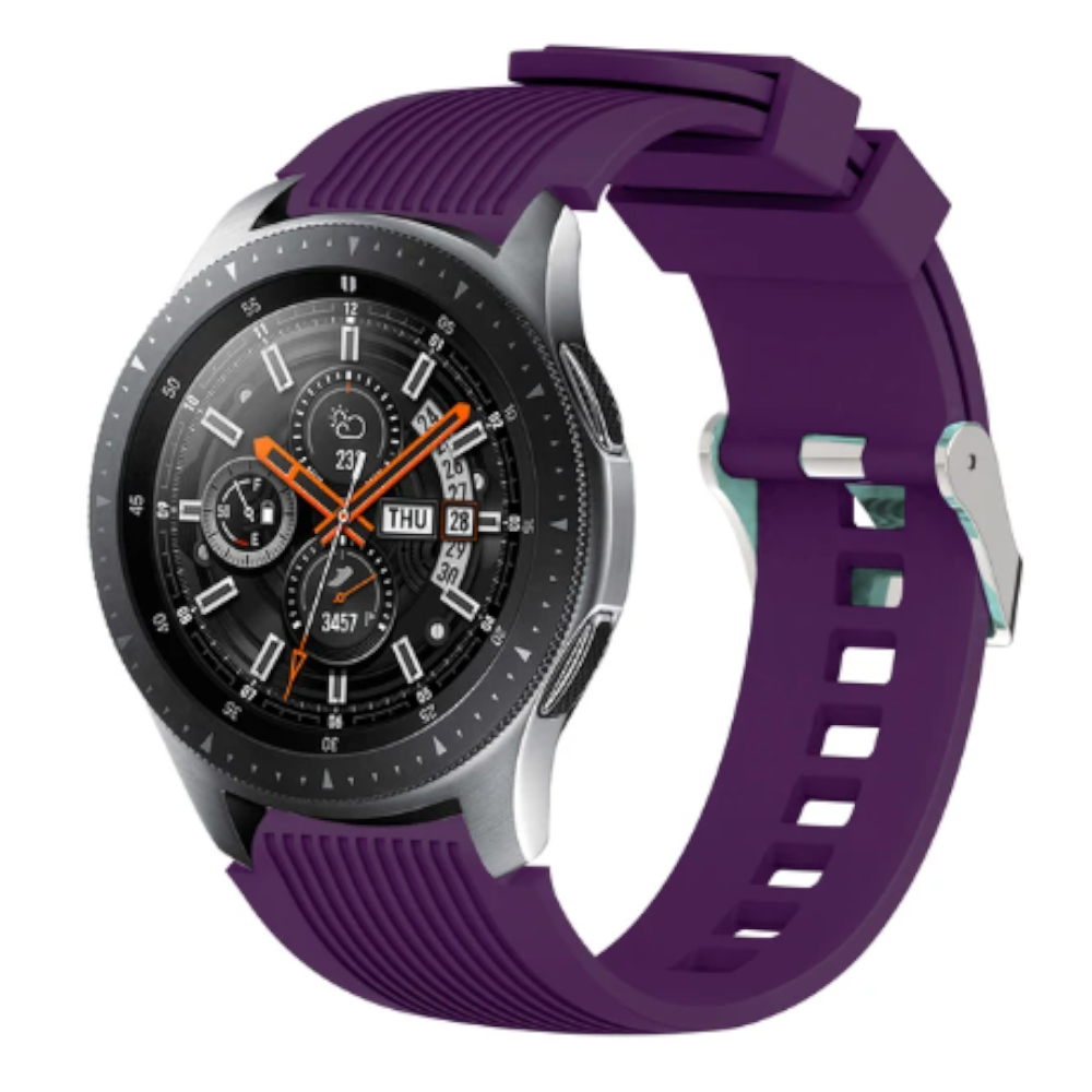 Silicone Soft Sports Strap Replacement For Samsung Galaxy Watch 46Mm Width 22Mm