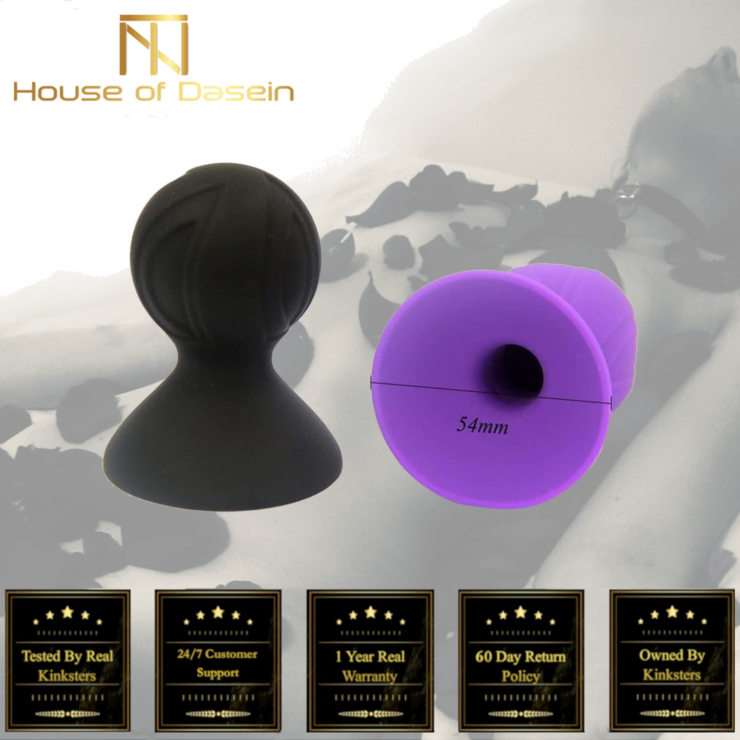 Silicone Suckers Black Breast Nipple Suction Pumps Bdsm Fetish