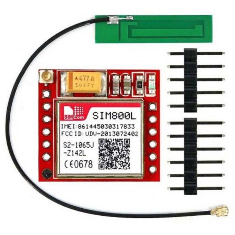 Sim800l Gprs Adapter Plate Gsm Module Microsim Card Core Board Red