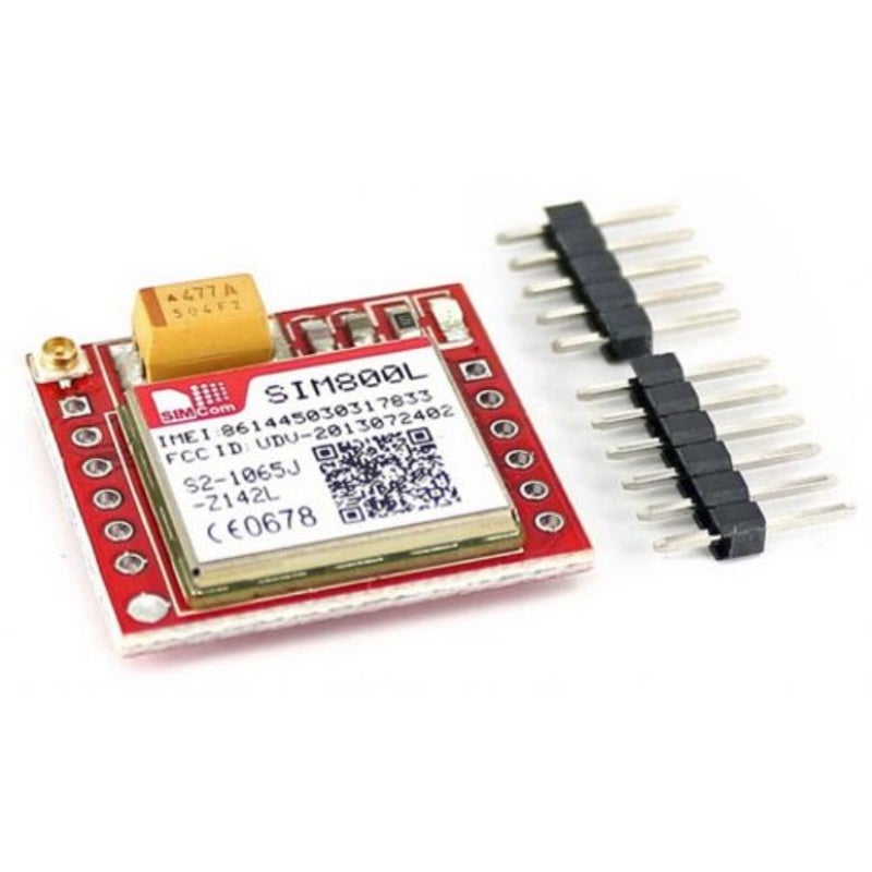 Sim800l Gprs Adapter Plate Gsm Module Microsim Card Core Board Red
