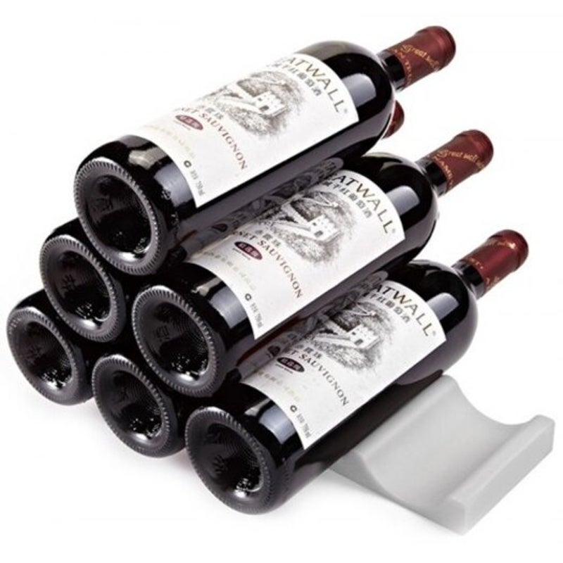 Simple Wine Storage Rack Hotel Food Grade Silicone Water Stacking Platinum