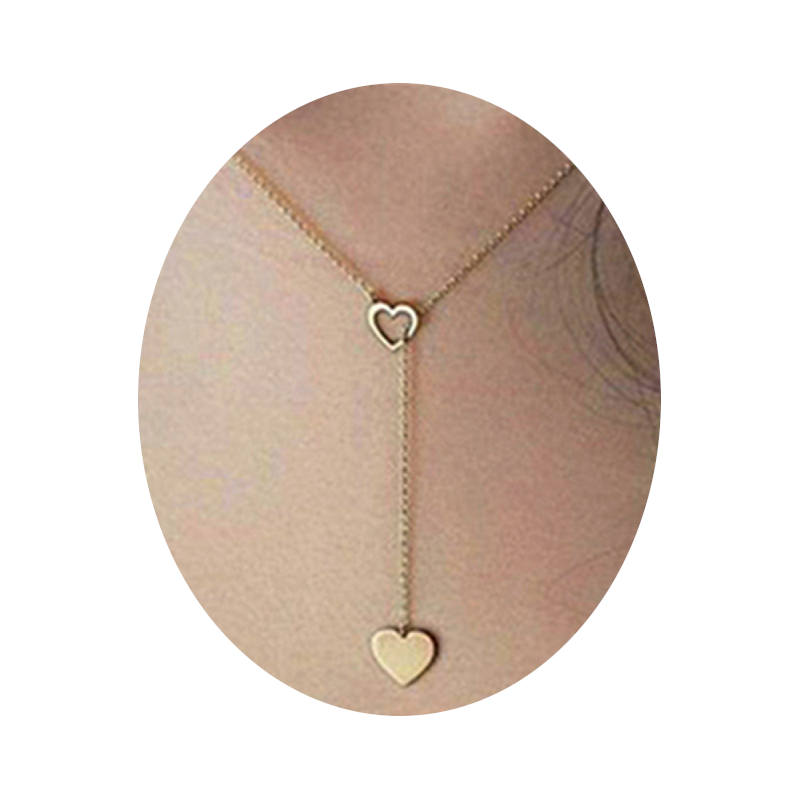 Simple Handmade Copper Love Temperament Pendant Adjustable Fashion Necklace