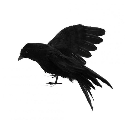 Simulate Black Crow Shape Decorative Prop For Halloween